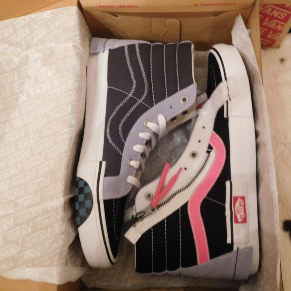 Vans Reissue Sk8-Hi Cap Black/Azalea Pink - Picture 6 of 8